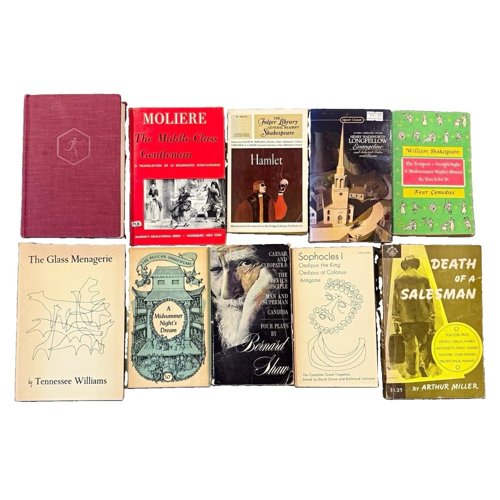 VINTAGE CLASSIC PLAYS Lot Modern Library Hardcover Shakespeare Miller Williams